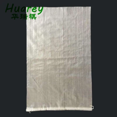 Saco tecido PP de plástico transparente de alta qualidade para embalar sementes, arroz, milho