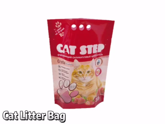 Saco de areia para gato 10L de plástico composto impresso personalizado