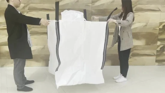 Fornecedor da China Venda de fábrica FIBC PP Tecido a granel Saco de grande tonelada / Saco enorme para embalagem de pedra, farinha de peixe Cimento de açúcar Alimentos