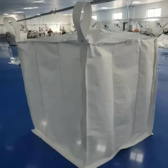 1000kgs Super Sack U-Panel 1ton Big Bag 1250kgs Bulk Bag 1.5tonne Sling Tote Bag PP FIBC Saco Jumbo para Materiais de Construção