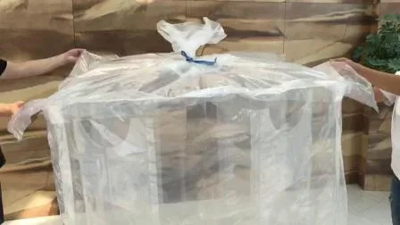 Bigbags tubulares de saco a granel FIBC de 500 kg com forro T PE com flange